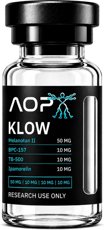 KLOW research peptide vial