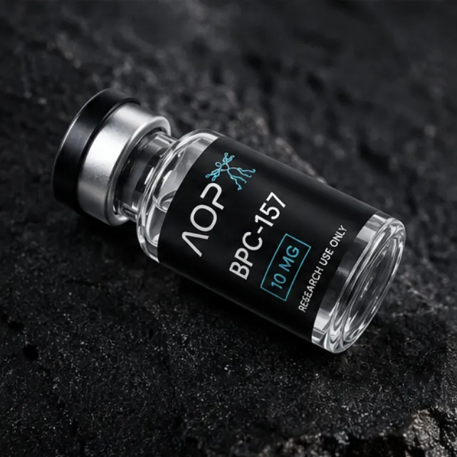 AOP research vial process photography