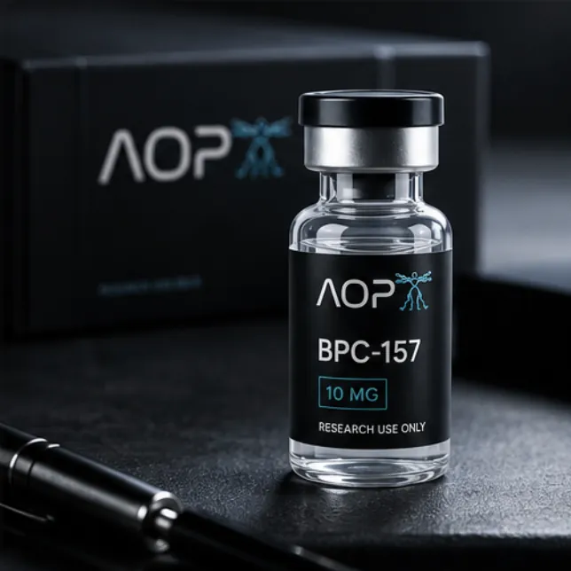 AOP research vial process photography